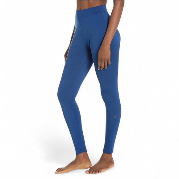 Spyder Women's Base Layer Leggings Blue Abyss Size Large - Picture 1 of 7